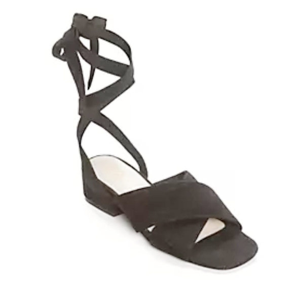 Matisse Frenzy Suede Block Heel Ankle Strap Sandals 9 - Picture 1 of 10